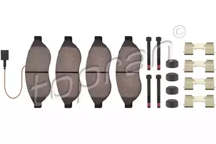 Комплект тормозных колодок, дисковый тормоз TOPRAN купить