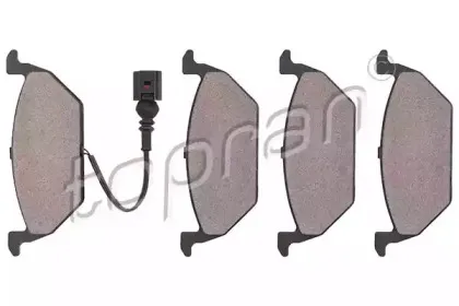 Комплект тормозных колодок, дисковый тормоз TOPRAN купить