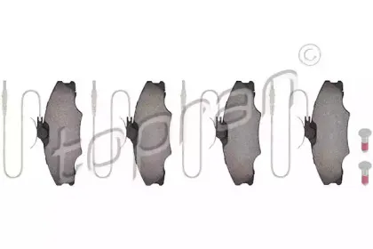 Комплект тормозных колодок, дисковый тормоз TOPRAN купить