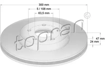 Тормозной диск TOPRAN купить