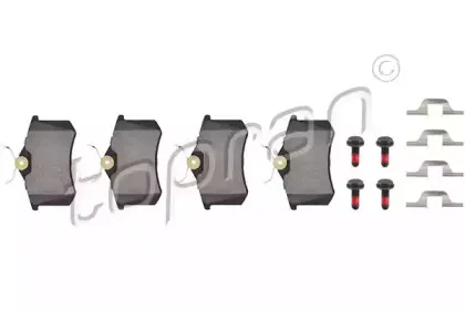 Комплект тормозных колодок, дисковый тормоз TOPRAN купить