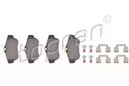 Комплект тормозных колодок, дисковый тормоз TOPRAN купить