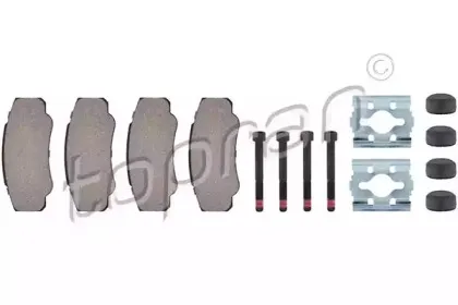 Комплект тормозных колодок, дисковый тормоз TOPRAN купить