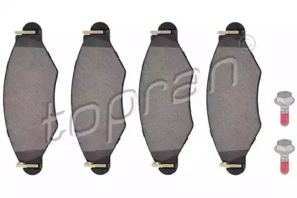 Комплект тормозных колодок, дисковый тормоз TOPRAN купить