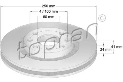 Тормозной диск TOPRAN купить
