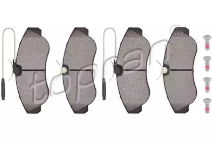 Комплект тормозных колодок, дисковый тормоз TOPRAN купить