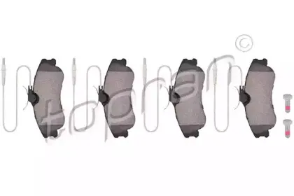 Комплект тормозных колодок, дисковый тормоз TOPRAN купить