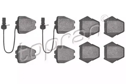 Комплект тормозных колодок, дисковый тормоз TOPRAN купить