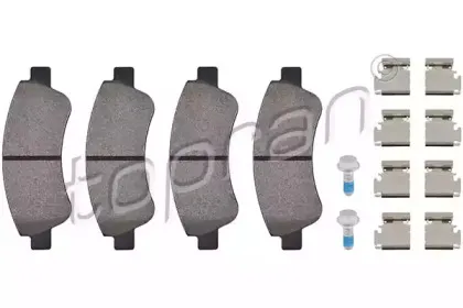 Комплект тормозных колодок, дисковый тормоз TOPRAN купить