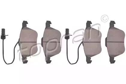 Комплект тормозных колодок, дисковый тормоз TOPRAN купить