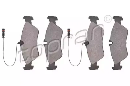 Комплект тормозных колодок, дисковый тормоз TOPRAN купить