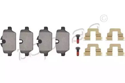 Комплект тормозных колодок, дисковый тормоз TOPRAN купить