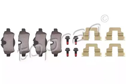 Комплект тормозных колодок, дисковый тормоз TOPRAN купить