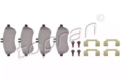 Комплект тормозных колодок, дисковый тормоз TOPRAN купить