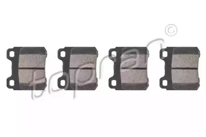 Комплект тормозных колодок, дисковый тормоз TOPRAN купить