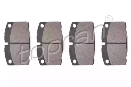 Комплект тормозных колодок, дисковый тормоз TOPRAN купить