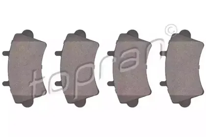 Комплект тормозных колодок, дисковый тормоз TOPRAN купить