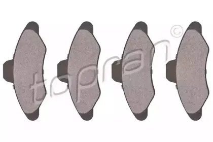 Комплект тормозных колодок, дисковый тормоз TOPRAN купить