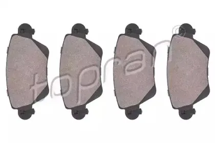 Комплект тормозных колодок, дисковый тормоз TOPRAN купить
