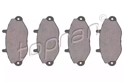 Комплект тормозных колодок, дисковый тормоз TOPRAN купить