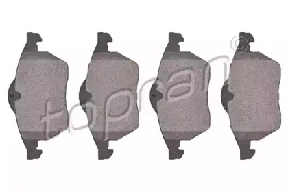 Комплект тормозных колодок, дисковый тормоз TOPRAN купить