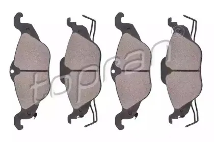 Комплект тормозных колодок, дисковый тормоз TOPRAN купить