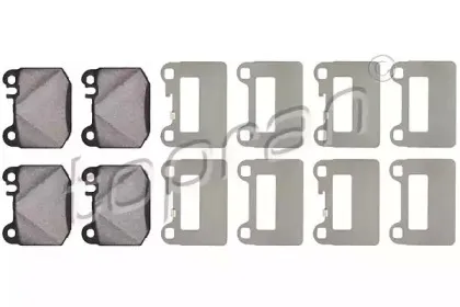 Комплект тормозных колодок, дисковый тормоз TOPRAN купить