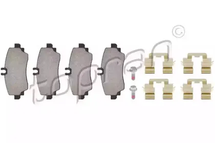 Комплект тормозных колодок, дисковый тормоз TOPRAN купить