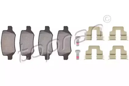 Комплект тормозных колодок, дисковый тормоз TOPRAN купить