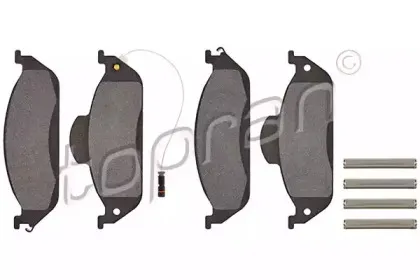 Комплект тормозных колодок, дисковый тормоз TOPRAN купить