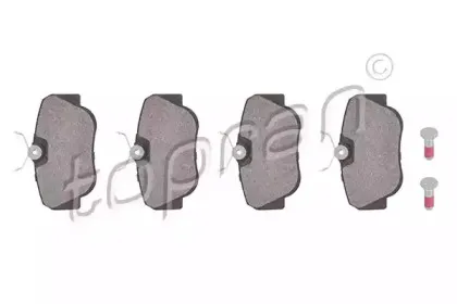 Комплект тормозных колодок, дисковый тормоз TOPRAN купить