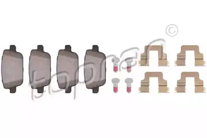 Комплект тормозных колодок, дисковый тормоз TOPRAN купить