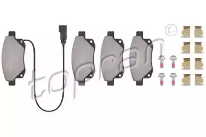Комплект тормозных колодок, дисковый тормоз TOPRAN купить