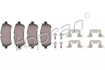 Комплект тормозных колодок, дисковый тормоз TOPRAN купить