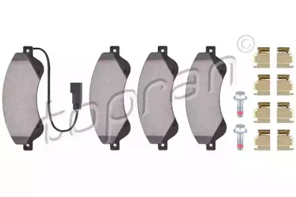 Комплект тормозных колодок, дисковый тормоз TOPRAN купить