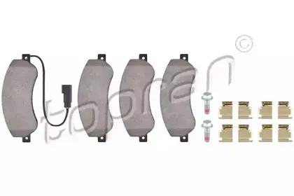 Комплект тормозных колодок, дисковый тормоз TOPRAN купить