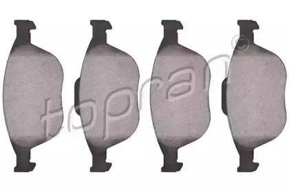 Комплект тормозных колодок, дисковый тормоз TOPRAN купить