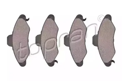 Комплект тормозных колодок, дисковый тормоз TOPRAN купить