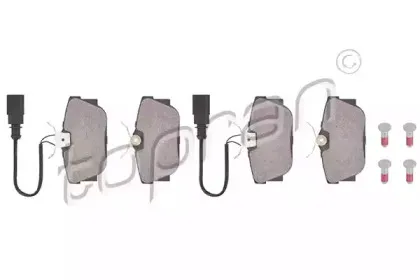 Комплект тормозных колодок, дисковый тормоз TOPRAN купить