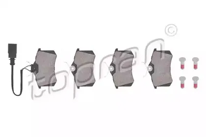 Комплект тормозных колодок, дисковый тормоз TOPRAN купить