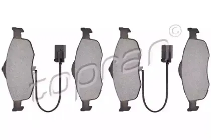 Комплект тормозных колодок, дисковый тормоз TOPRAN купить