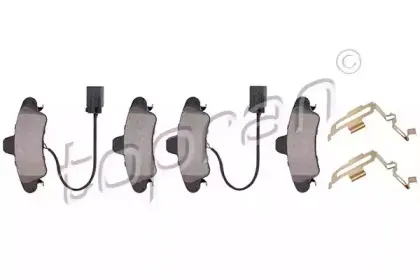 Комплект тормозных колодок, дисковый тормоз TOPRAN купить