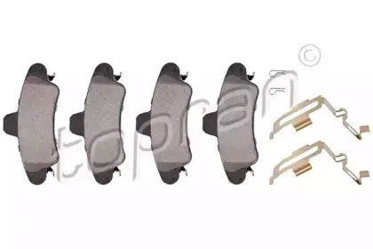 Комплект тормозных колодок, дисковый тормоз TOPRAN купить