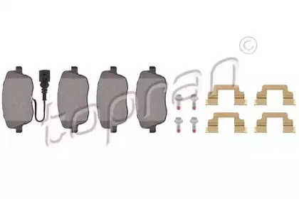 Комплект тормозных колодок, дисковый тормоз TOPRAN купить