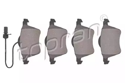 Комплект тормозных колодок, дисковый тормоз TOPRAN купить