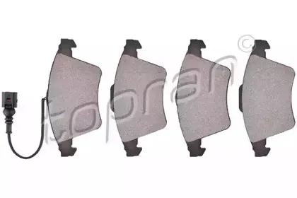 Комплект тормозных колодок, дисковый тормоз TOPRAN купить