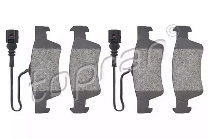 Комплект тормозных колодок, дисковый тормоз TOPRAN купить