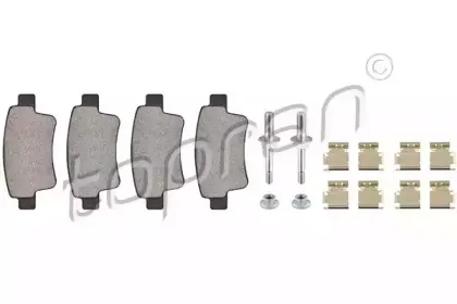 Комплект тормозных колодок, дисковый тормоз TOPRAN купить