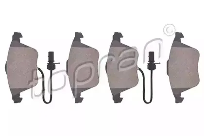 Комплект тормозных колодок, дисковый тормоз TOPRAN купить