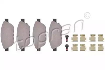 Комплект тормозных колодок, дисковый тормоз TOPRAN купить